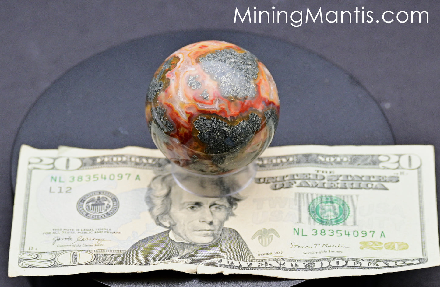 Marcasite with Chalcedony Agate Sphere