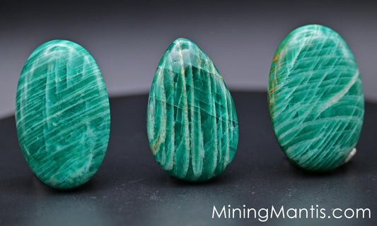 Amazonite Cabs (3 pc)